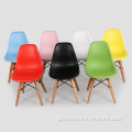 Jadalnia Drewniane Nogi Plastic Shell Chair